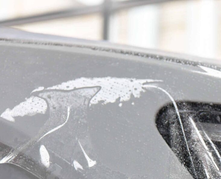 Technician applying PPF