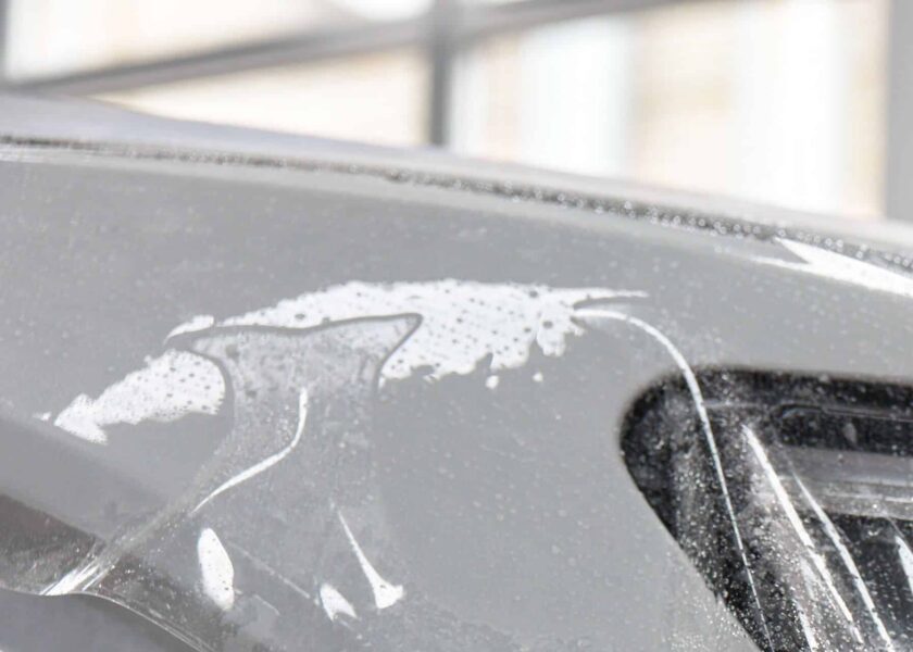 Technician applying PPF